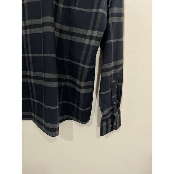 Mizzen Main Proctor Button Up Shirt Windowpane Work Business Office Dad Casual - Picture 10 of 14